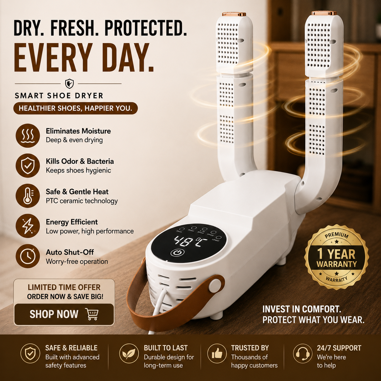 DryNest™ Smart Shoe Care System