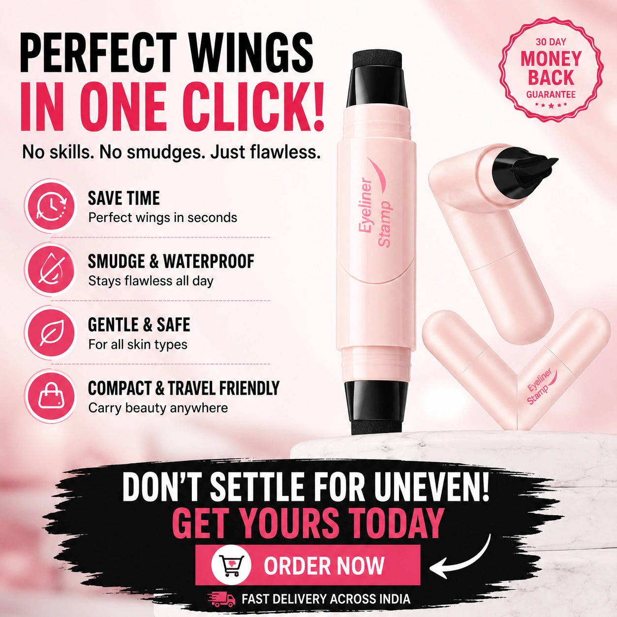 WingStamp Pro™ 2-in-1 Eyeliner Stamp & Precision Liner